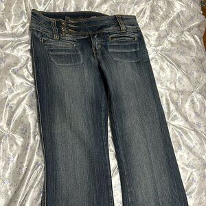 Boot cut low waisted younique jeans
